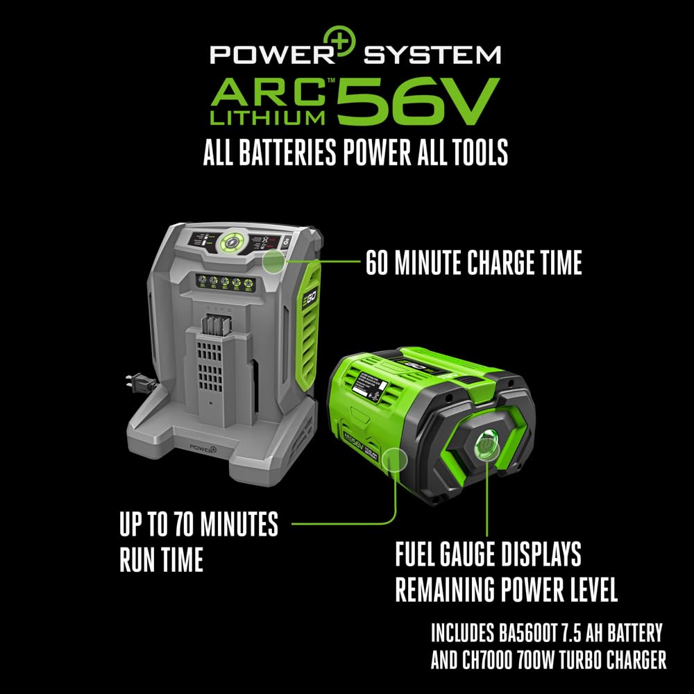 EGO POWER+ Electric Lawn Mower, Self-Propelled Cordless with 22" Aluminum Deck, Select Cut and Touch Drive