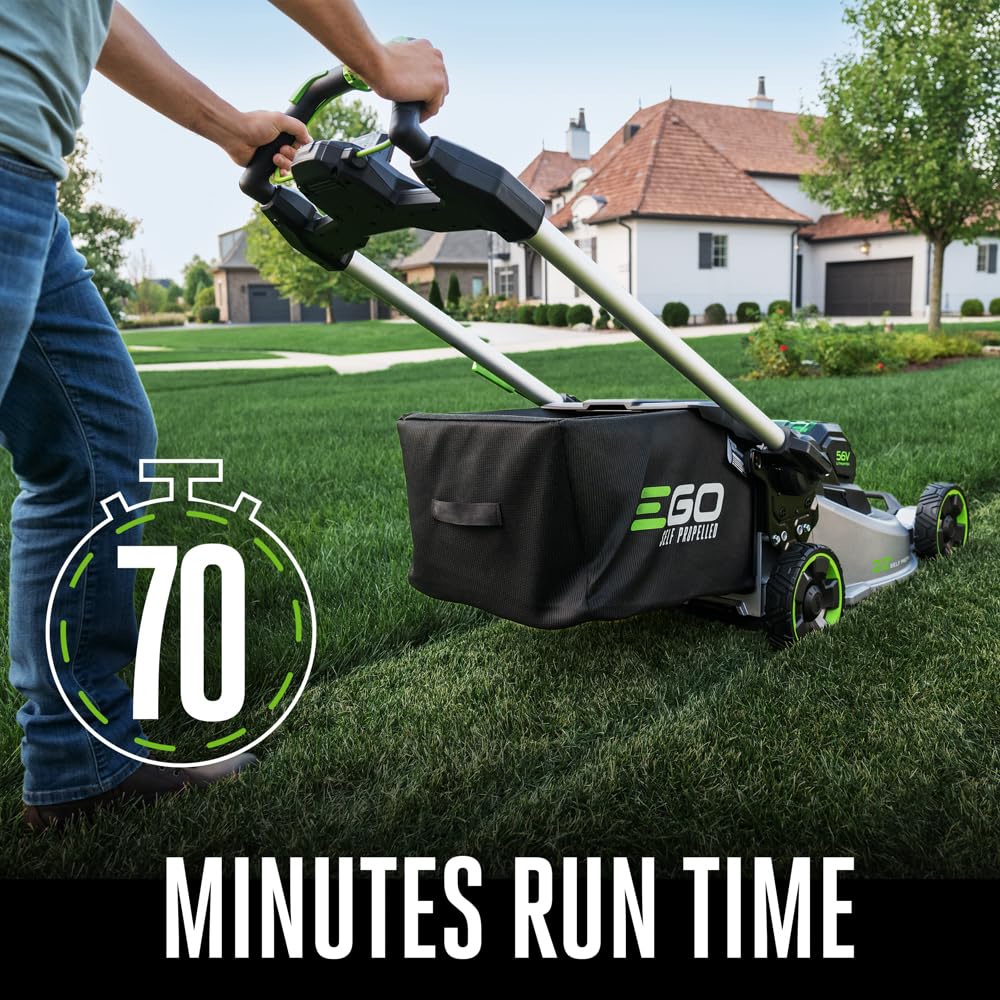 EGO POWER+ Electric Lawn Mower, Self-Propelled Cordless with 22" Aluminum Deck, Select Cut and Touch Drive